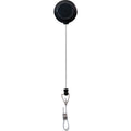 Advantus Snap Clip Retractable ID Reel, Black, 12 / Pack, AVT75667