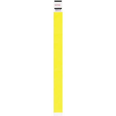 Advantus Neon Tyvek Wristbands, Neon Yellow, 500 / Pack — view 1