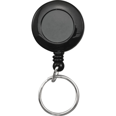 Advantus Clip-on Ring Retractable ID Reel, Black, 12 / Box — view 1