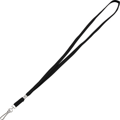 Advantus Metal Clasp Lanyard, Black, 100 / Box, AVT97126