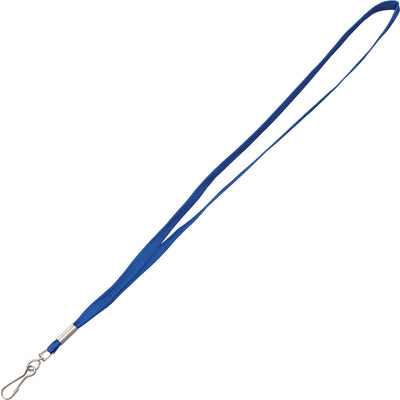 Advantus Metal Clasp Lanyard, Blue, 100 / Box, AVT97129