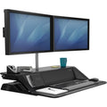 Fellowes Lotus DX Sit-Stand Workstation, Black, FEL8080301