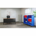 Lorell Single-sided Book Cart, Blue, LLR99934