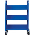 Lorell Single-sided Book Cart, Blue, LLR99934