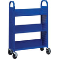 Lorell Single-sided Book Cart, Blue, LLR99934
