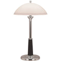 Lorell Glass Shaded Desk Lamp, Chrome, LLR99956