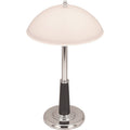Lorell Glass Shaded Desk Lamp, Chrome, LLR99956