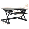 Lorell Adjustable Desk Riser Plus, Black, LLR99983