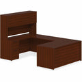 Lorell Prominence 2.0 Double-Pedestal Desk, Brown, LLRPD3060DPMY