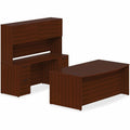 Lorell Prominence 2.0 Double-Pedestal Desk, Brown, LLRPD3060DPMY