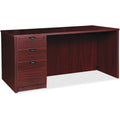 Lorell Prominence 2.0 Left-Pedestal Desk, Brown, LLRPD3672LSPMY