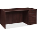 Lorell Prominence 2.0 Right-Pedestal Desk, Brown, LLRPD3672RSPES