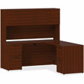 Lorell Prominence 2.0 Bowfront Left-Pedestal Desk, Brown, LLRPD4272LSPBMY
