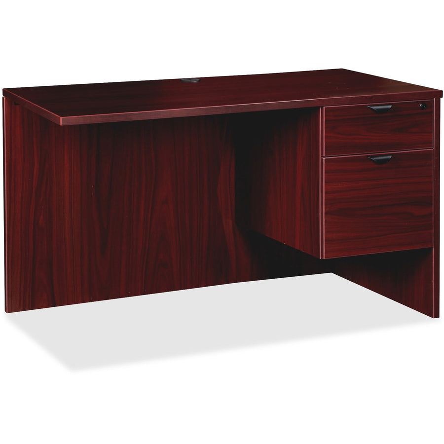 Lorell Prominence 2.0 Right Return, 1" Thickness - Top, Particleboard, Cord Management, LLRPR2442QRMY