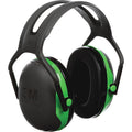 3M Peltor Over-the-head Earmuffs, Black/Green, MMMX1A