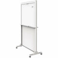 ACCO Quartet Motion Dual-Track Mobile Magnetic Dry-Erase Easel, QRTECM4068DT
