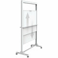 ACCO Quartet Motion Dual-Track Mobile Magnetic Dry-Erase Easel, QRTECM4068DT