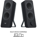 Logitech Z207 Bluetooth Speaker System - 5 W RMS - Black, 1 Set, LOG980001294