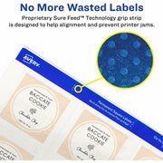 Avery® Sure Feed Glossy Labels, 1 Pack