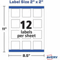 Avery Sure Feed Glossy Labels, Crystal Clear, 1 Pack, AVE22853
