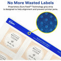 Avery Sure Feed Glossy Labels, Crystal Clear, 1 Pack, AVE22853