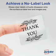 Avery® Sure Feed Glossy Labels, 1 Pack