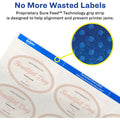 Avery Sure Feed Glossy Labels, Crystal Clear, 1 Pack, AVE22854