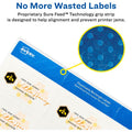 Avery Dissolvable Rectangle Labels, White, 1 Pack, AVE4224