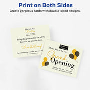 Avery® Postcards, Ivory, Two-Sided, 4-1/4" x 5-1/2" , 100 Cards (5919), 1 Box