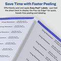 Avery Easy Peel High Gloss Clear Mailing Labels, 1 Pack, AVE6521