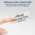 Avery Easy Peel High Gloss Clear Mailing Labels, 1 Pack, AVE6521