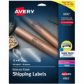 Avery Shipping Labels, Glossy, Clear, 2" x 4", 100 Labels (6522), 1 Pack, AVE6522