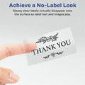 Avery Shipping Labels, Glossy, Clear, 2" x 4", 100 Labels (6522), 1 Pack, AVE6522