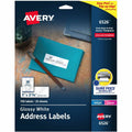 Avery Address Labels, Glossy, White, 1" x 2-5/8", 750 Total (6526), 1 Pack, AVE6526