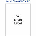 Avery Shipping Address Labels, Full Sheet Labels, Permanent, 500 Labels (91200), White, 1 Box, AVE91200