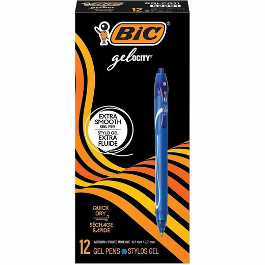 BIC Gel-ocity .7mm Retractable Pen, 1 Dozen