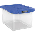 Fellowes Bankers Box Heavy Duty Letter/Legal Plastic File Box, Blue, FEL0086201