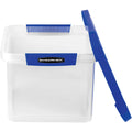 Fellowes Bankers Box Heavy Duty Letter/Legal Plastic File Box, Blue, FEL0086201
