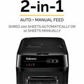 Fellowes AutoMax 200M Auto Feed Shredder, Black, FEL4656201