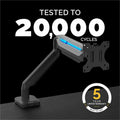 Fellowes Platinum Mounting Arm for Monitor - Black, FEL8043301