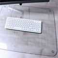 Floortex Desktex Glaciermat Glass Desk Pad - 19" x 24", Clear, FLRFCDE1924G