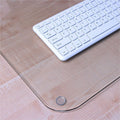 Floortex Desktex Glaciermat Glass Desk Pad - 20" x 36", Clear, FLRFCDE2036G