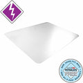 Floortex Desktex Anti-Static Desk Pad - 19" x 24"", Clear, FLRFPDE31924V