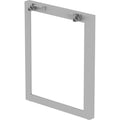 Lorell Relevance Series Desk-height Side Leg Frame, Silver, LLR16204
