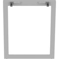 Lorell Relevance Series Desk-height Side Leg Frame, Silver, LLR16204