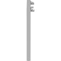 Lorell Relevance Series Desk-height Side Leg Frame, Silver, LLR16204
