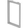 Lorell Relevance Series Desk-height Side Leg Frame, Silver, LLR16204
