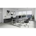 Lorell Relevance Series Desk-height Side Leg Frame, Silver, LLR16204