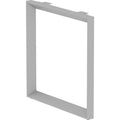 Lorell Relevance Series Desk-height Side Leg Frame, Silver, LLR16205