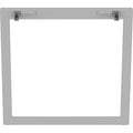 Lorell Relevance Series Desk-height Side Leg Frame, Silver, LLR16205